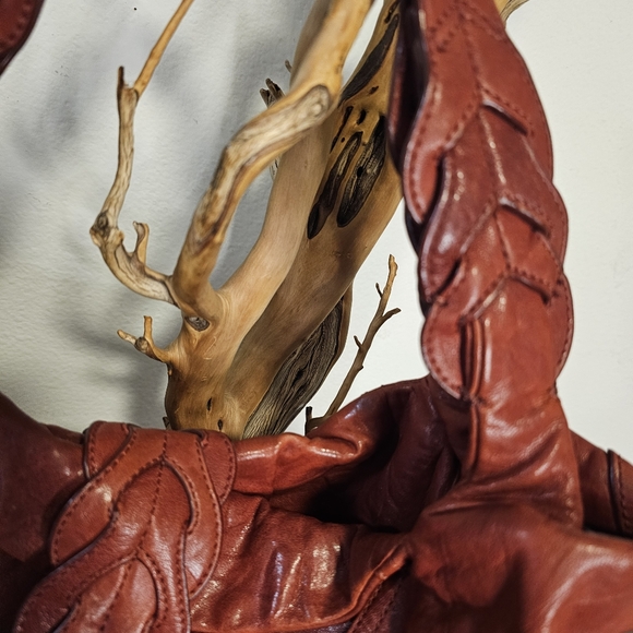 JUNIOR DRAKE Athena RED Imp. Leather HB~NWOT - Picture 13 of 13